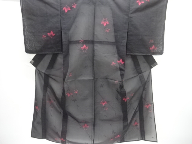 JAPANESE KIMONO / UNUSED KIMNO FOR SUMMER / WOVEN FLOWER 